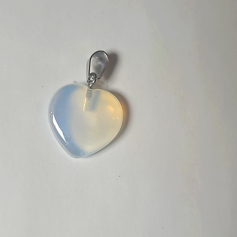 1 PC Natural Opal Healing Gemstone Crystal Necklace Pendant